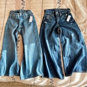 Gap Kids bundle wide leg Denim Jeans size 7